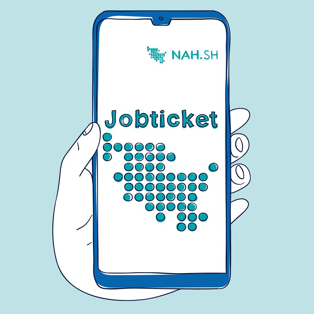 Seit fünf Jahren erfolgreich unterwegs mit dem Jobticket von NAH.SH